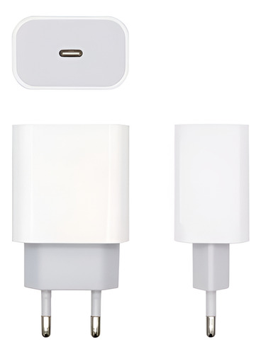 Cargador De 20 W Original iPhone Tipo C+ Cable Usb- C 1 Mtro