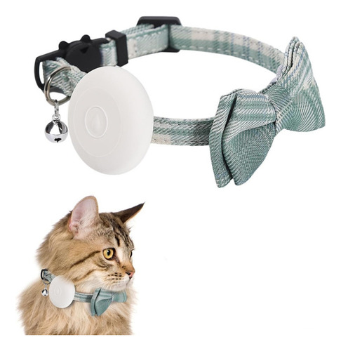 Collar Para Mascotas Con Soporte Localizador De Pajarita En