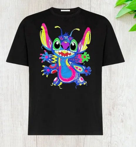 Playeras con estampado fluorescente new arrivals