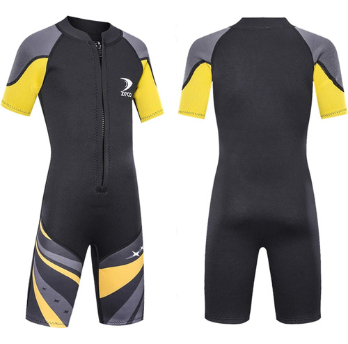 Kids Wetsuit 2.5mm Neoprene Short Sleeve, Youth Boy's And Gi