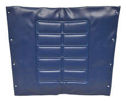 Alco 74540-a4 Vinyl Flared Back Uph,24  W,8 Hole,navy Ggw