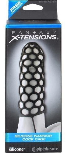 Funda X-tensions Warrior Cock Cage Black - Silicona De Elite