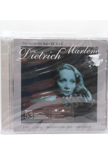 Marlene Dietrich Las Voces Del Siglo Xx Vol 6 Cd Nuevo Doble