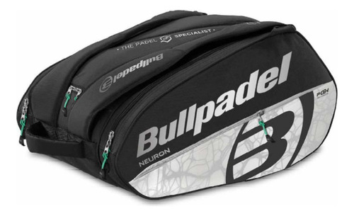 Paletero De Padel Bullpadel Chingotto Neuron Negro Blanco