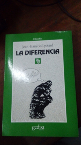 Libro  La Diferencia      Jean-francois Lyotard