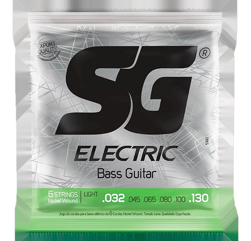 Encordado Sg Para Bajo 6 Cuerdas Nickel Plated 032 130 Envio