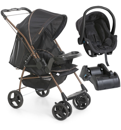 Imagem 2 de 9 de Carrinho Bebê Galzerano Milano + Bebê Conforto Cocoon + Base