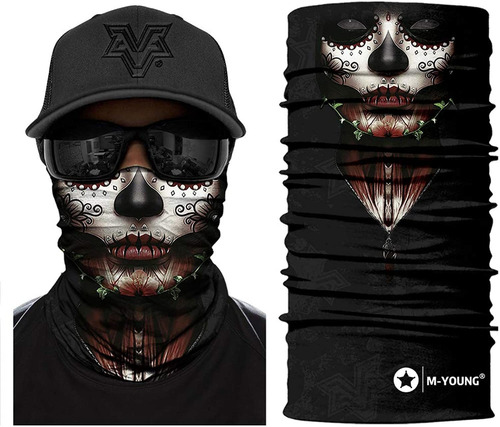 Bandanas De Máscara De Calavera Para El Cuello, Gorro, Pañue