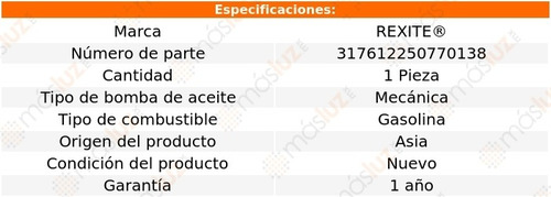 1- Bomba Aceite Toyota 4runner V6 4.0l 2003/2009 Rexite