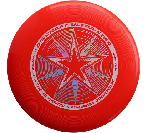 Discraft Ultra Star Ultimate Disco Frisbee 175gra Rojo