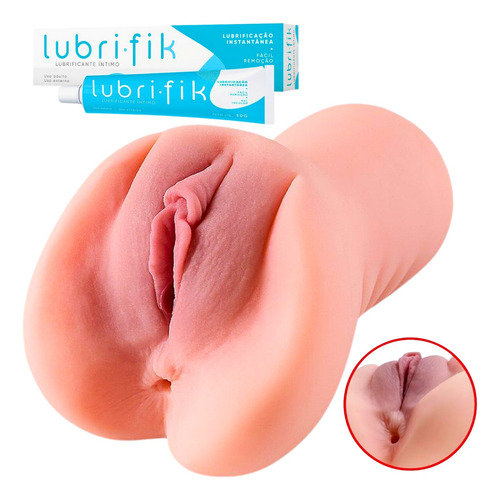 Masturbador Masculino Buceta Vagina Real Com Lubrificante 