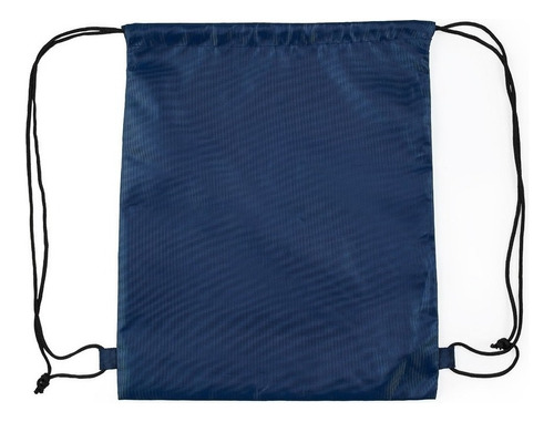 100 Unidades Mochila Saco Colorido Em Nylon Cor Azul-escuro Desenho do tecido Liso
