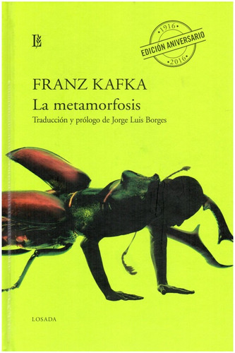 La Metamorfosis  Tapa Dura - Kafka - Losada