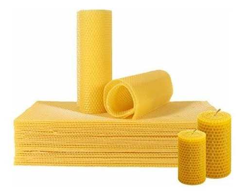 Molde Para Velas Cocaburra 30 Hojas De Cera De Abeja, Hojas