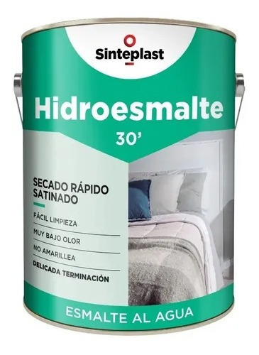 Esmalte Al Agua Recuplast Hidroesmalte Brillante Negro X 1lt