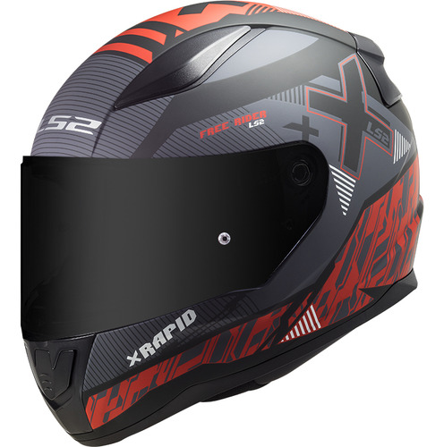 Capacete Masculino Ls2 Ff353 Xtreet Vermelho Esportivo Moto