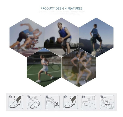 Imagen 5 de 7 de Plantillas De Memoria - 2 Pares De Plantillas Memory Foam
