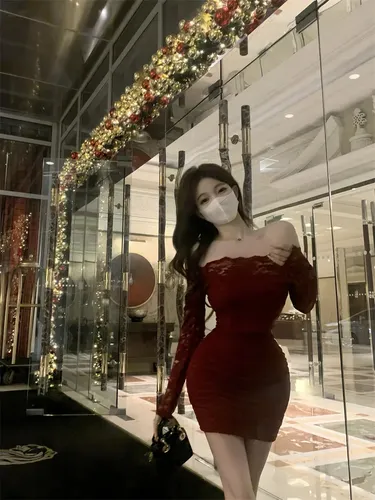 Minivestido Ajustado Sin Tirantes De Encaje - Ropa De Club S