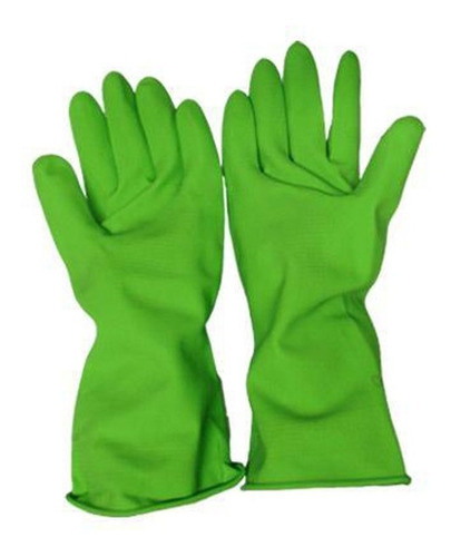 Kit 05 Luvas De Latex Sanro Top Verde Tamanho G