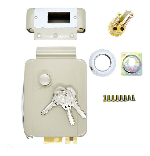 Imagen 4 de 10 de Cerradura Electrica Rim De Aplicar 12 V Derecha Rj103a