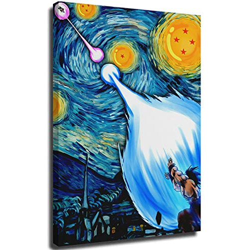 Póster De Noche Estrellada De Vincent Van Gogh Arte De...