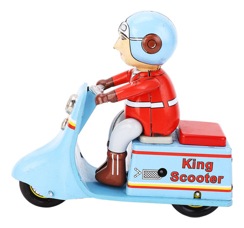 Scooter Con Mecanismo De Reloj De Metal, Diseño Retro, Decor