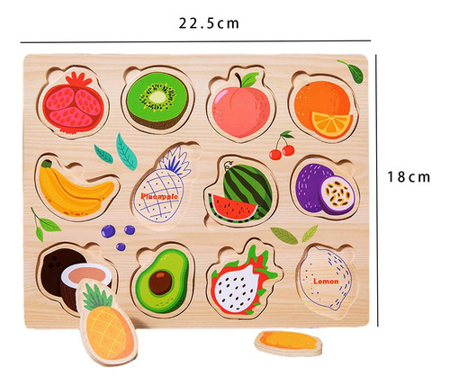 Rompecabezas De Madera, Tablero Digital De Tablero De Frutas