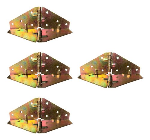 4 Piezas Plegables Bisagras De La Capa 15.5x5.5x0.15cm
