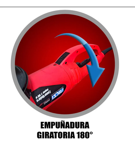 Esmeriladora Angular Aksi Pro 2100w 9 PuLG. Con Accesorios