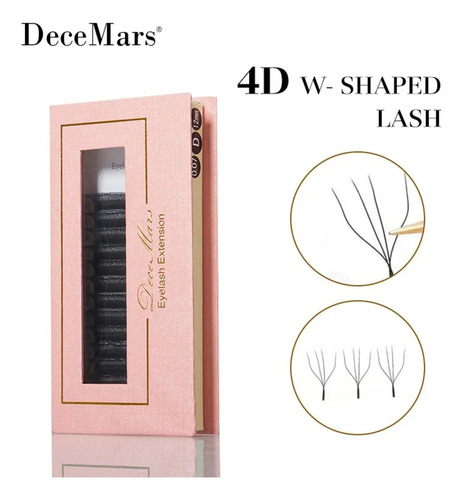 Cílios Decemars Fio 4d W Volume Egípcio Extensão De Cílios