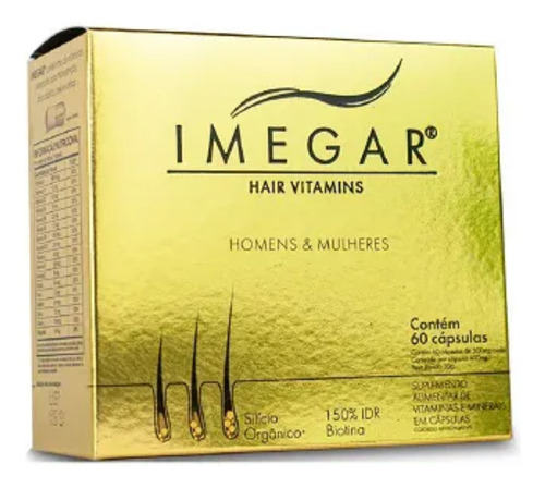 Imegar Suplemento Ideal Para O Cabelo C60 Prowin Without Flavor