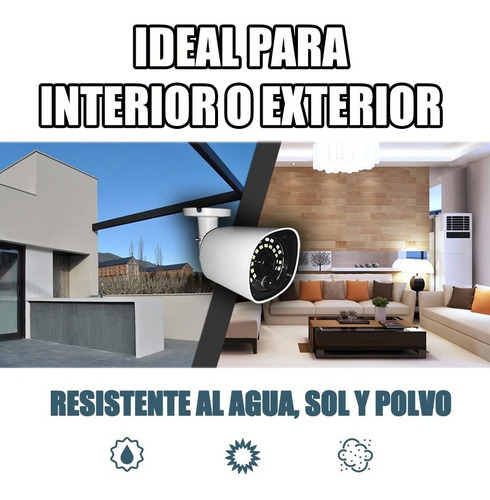 Imagen 5 de 7 de Camara Cctv 4 En 1 1080p 2 Mp Sensor Movto Alarma Sirena Msi