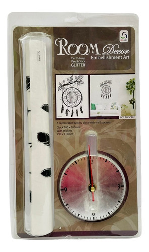 Sticker De Pared Deco Wall Reloj De Pared Autoadhesivo