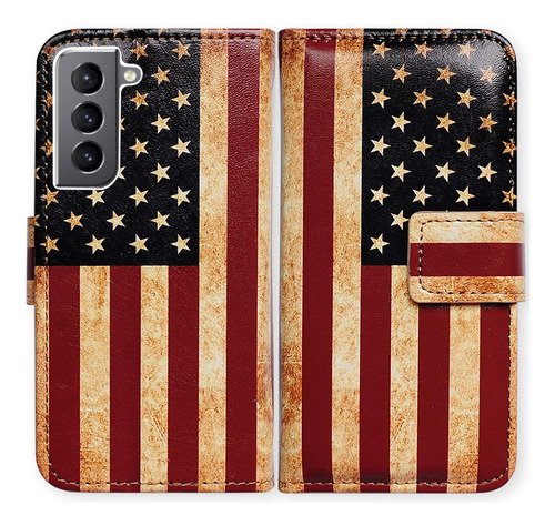 Funda Para Galaxy S22 Plus Bcov Tipo Libro Diseno Bandera