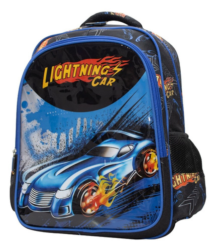 Mochila De Costas Infantil Escolar Menino Carros Velozes