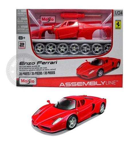 Kit De Montar Ferrari Enzo Vermelha Maisto 1/24