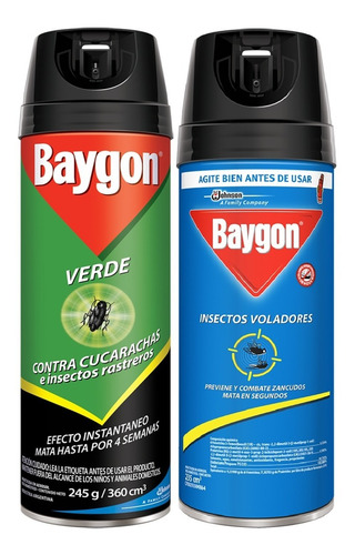 Combo Baygon (insectos Voladores + Cucarachas)