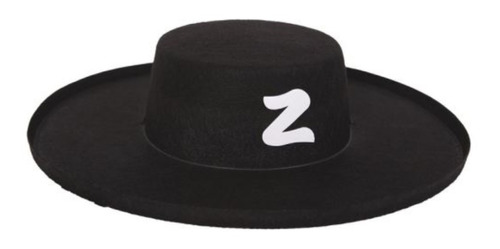 Imagen 1 de 2 de Sombrero Bandido El Zorro Fino Disfraz Elegante Halloween