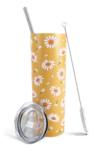 Floral Tumbler, Daisy Gifts For Women, Dai B09q8w25gz_180424