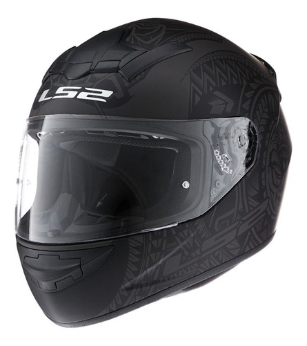 Imagen 1 de 9 de Casco Integral Moto Ls2 352 Rookie Takaroa Negro Mate