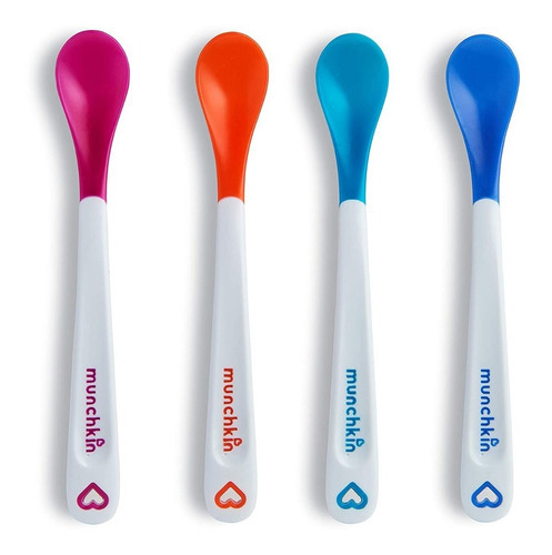 Colheres de segurança para bebês Munchkin White Tip, 4 unidades
