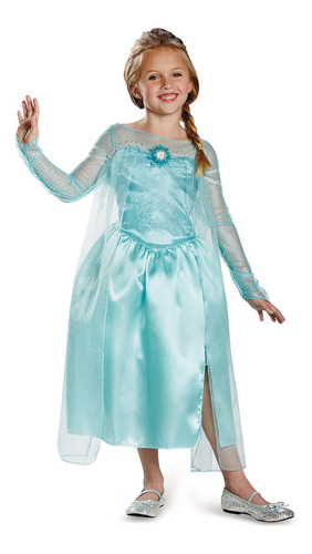 Disfraz Talla X Small (3-4) Para Niña Reina Elsa Snow