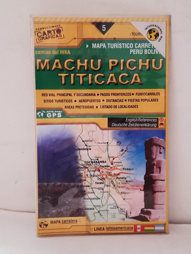 Machu Pichu Titicaca Mapa Turístico Carretero 