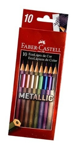 Creyones Faber Castell 10 Colores Metalicos
