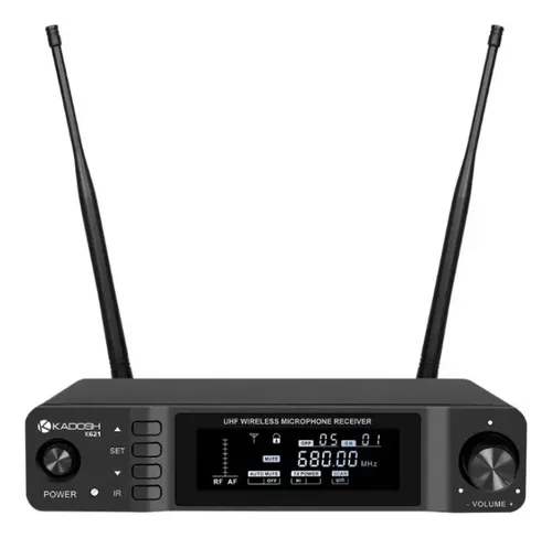 Microfone Kadosh Sem Fio K-621h Cor Preto | Frete grátis