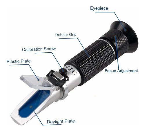 Refractómetro De Salinidad Para Agua De Mar Y Pesca Marina