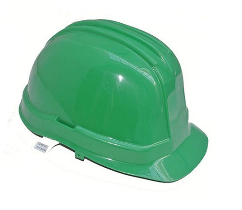 Casco De Seguridad Construccion Arnes Cremallera Verde