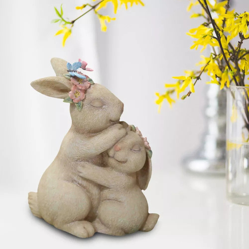 Cyz F Estatua De Conejo De Pascua Estilo Vintage, Madre E