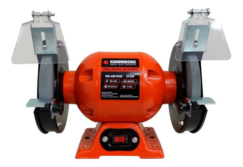 Amoladora De Banco 1/2hp 2 Discos 6 PuLG Monof. Kommberg