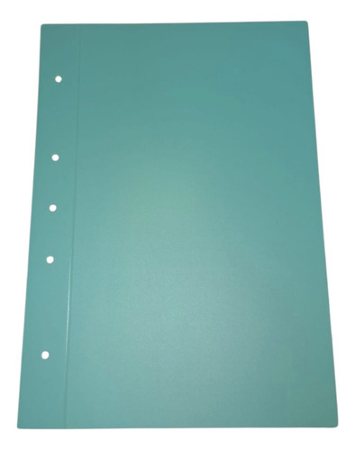 Carpeta Escolar A4 2 Tapas Plastica Pp Lama X Unid Pp-verde Pastel